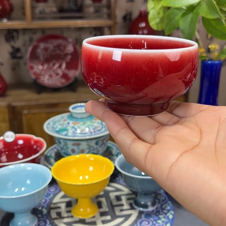 景德镇陶瓷浅行窑禅定杯