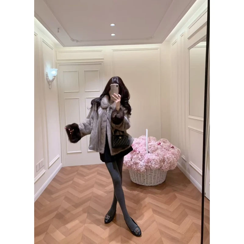 慵懒风松弛感洋气时髦百搭保暖外套秋冬新款休闲显瘦短裙两件套女