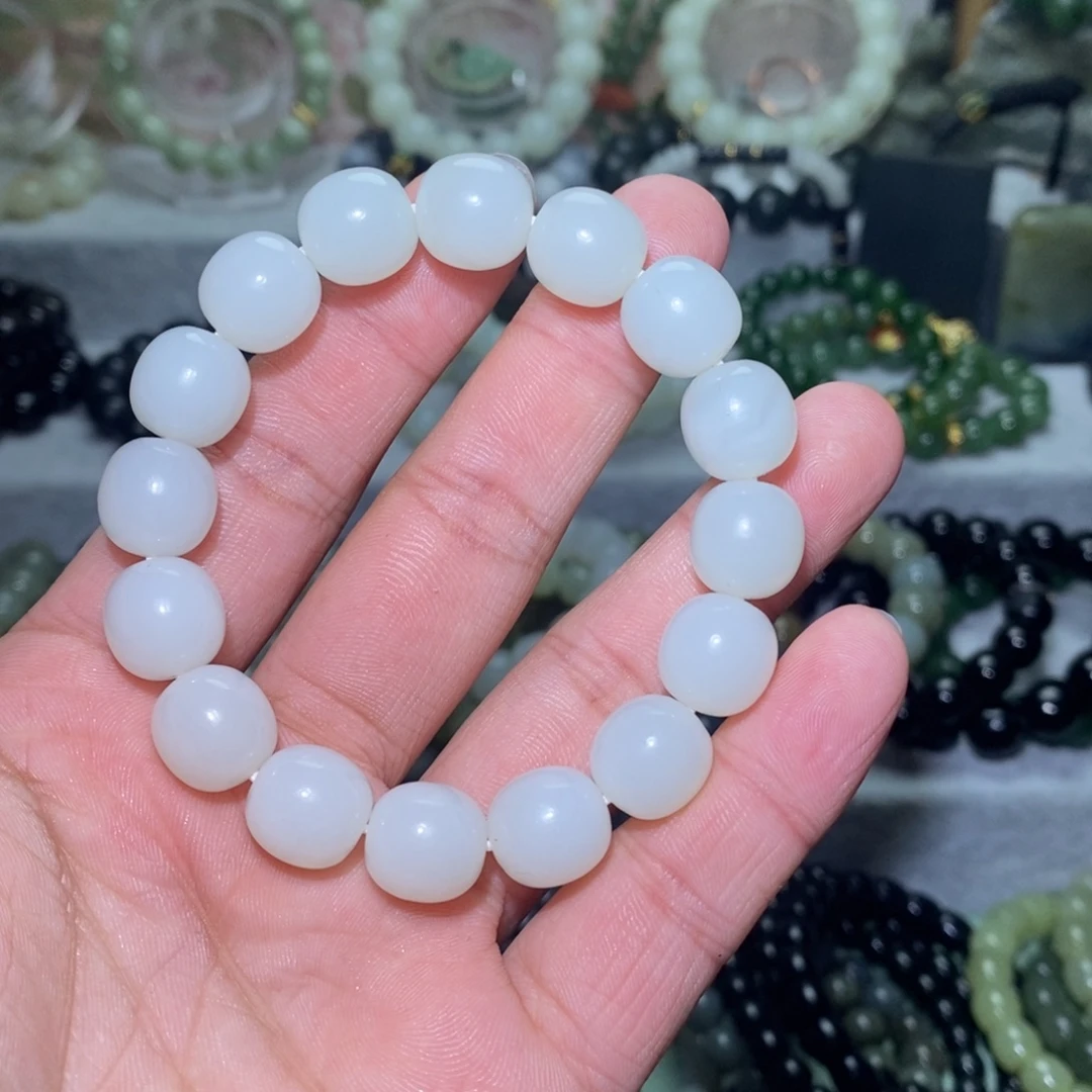 和田玉未镶嵌手链