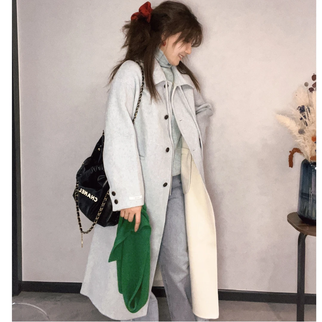 时尚百搭网红呢子外套