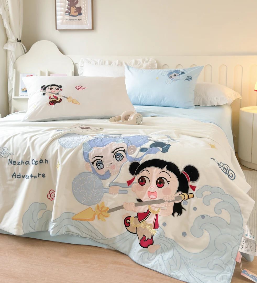 【5款花型】全棉100%棉 刺绣款 大豆填充单夏被