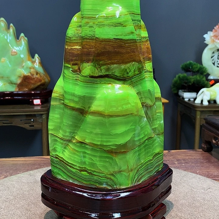 石材靠山摆件创意