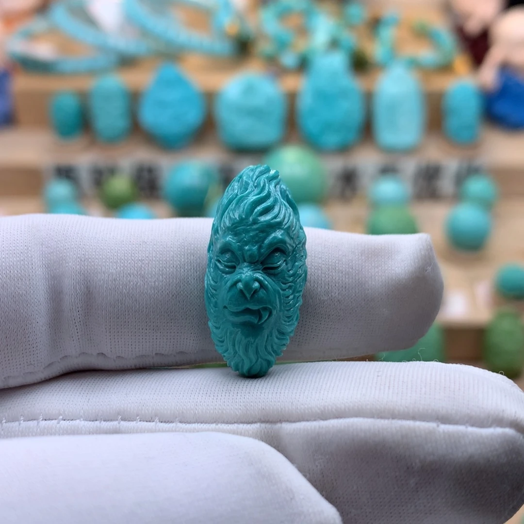 绿松石珠宝奇石未镶嵌箫***本