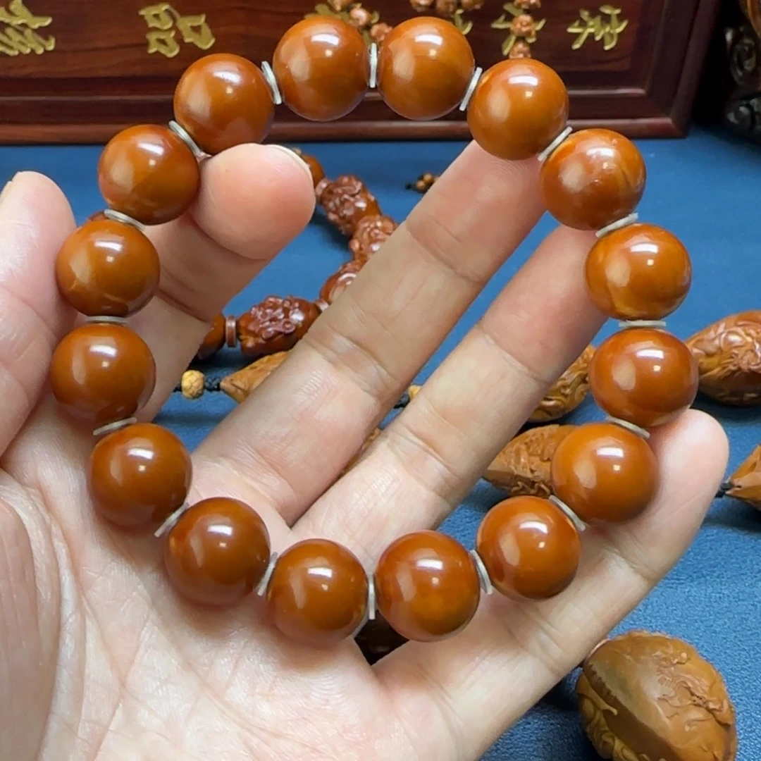 橄榄核手串/手链正圆光珠1.4