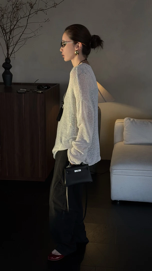 【CHU/2025SSNEW】原创设计《青钰》和纸纱编织上衣CD2530