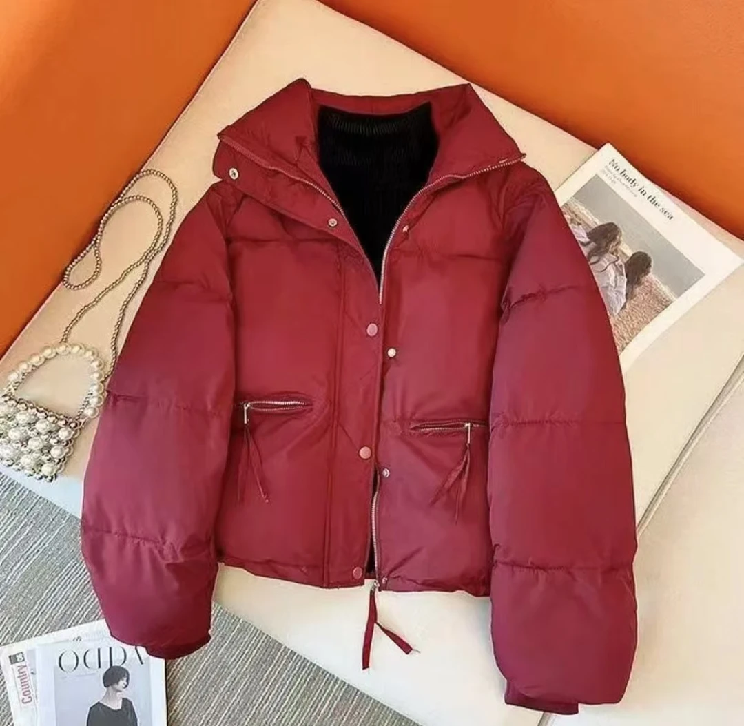 冬季加厚短款棉衣立领棉服时尚百搭新款显瘦小棉袄外套小个子棉服