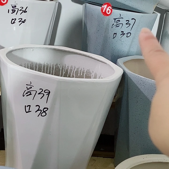 陶瓷陶瓷花盆大号蓝色