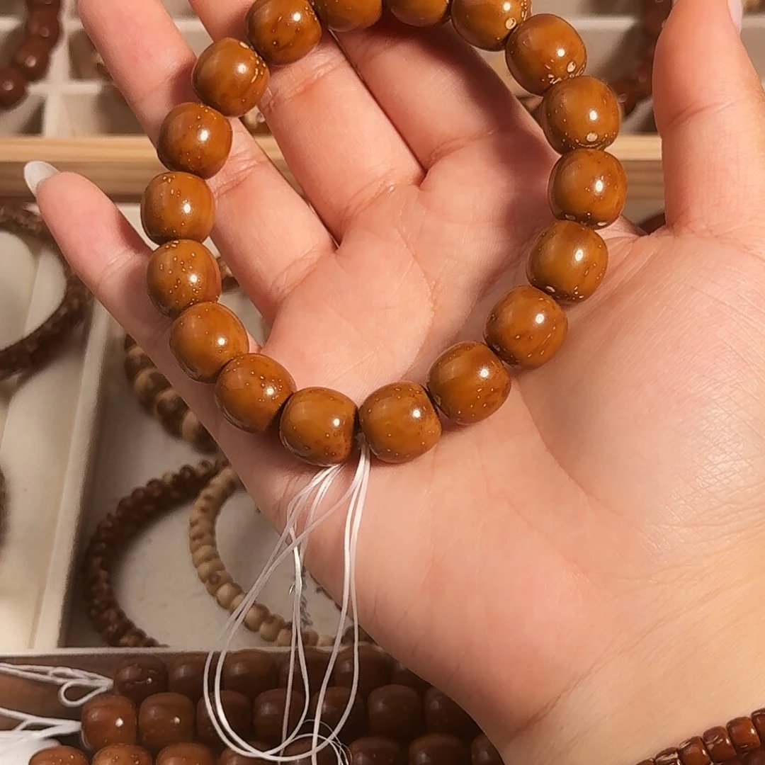 手串紫金鼠12.86*12.6极致棕黄半实心紫金鼠老型