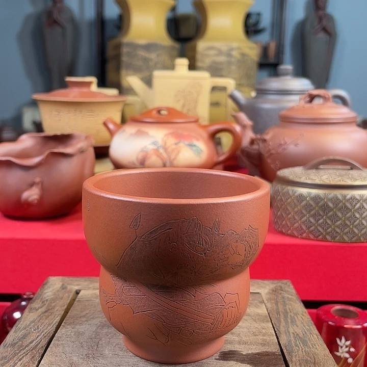 P***h紫砂茶杯鸟主人杯