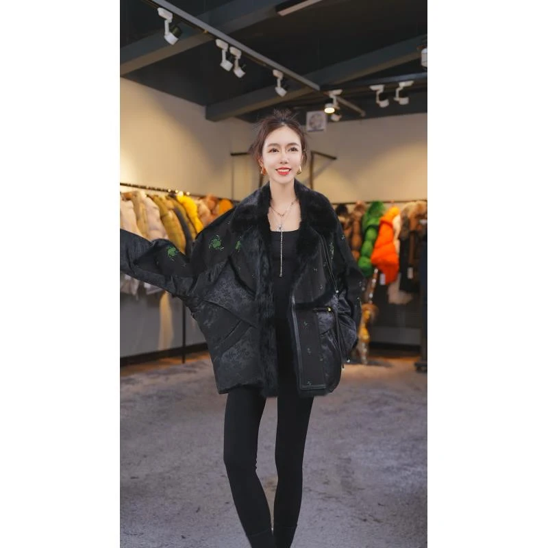 【Yongjia】新款时尚皮毛一体鹅绒外套99771
