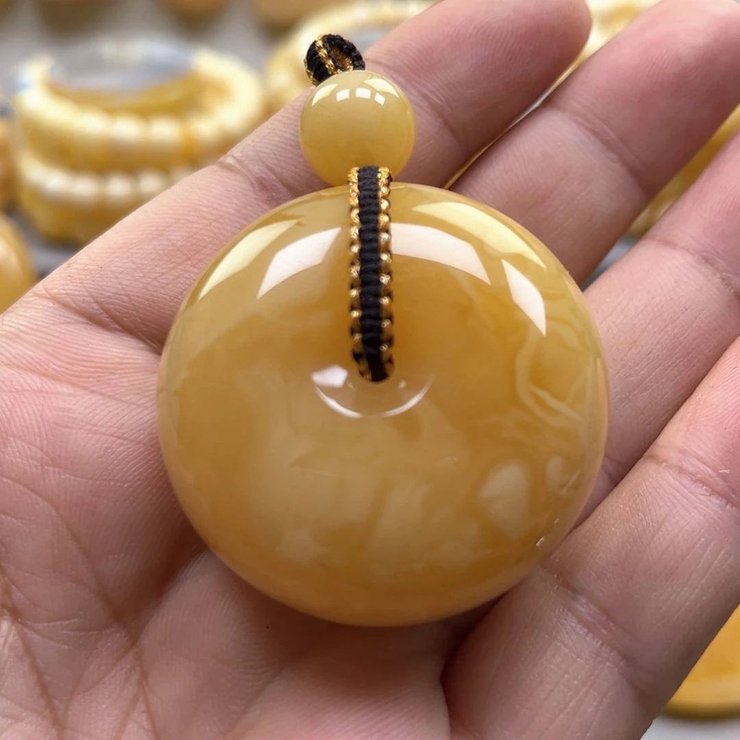 琥珀颈饰未镶嵌吊坠