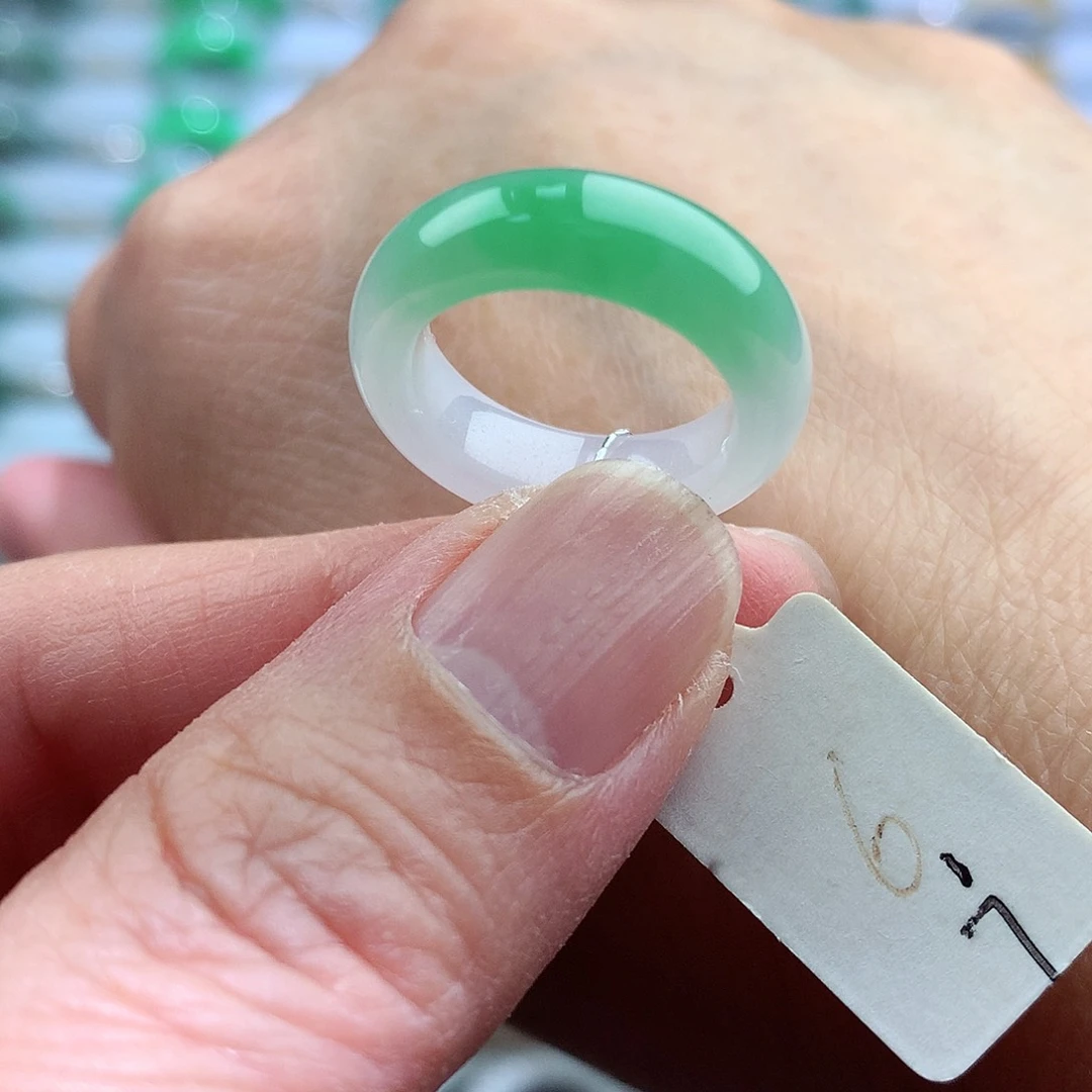 未镶嵌戒指翡翠6-7号