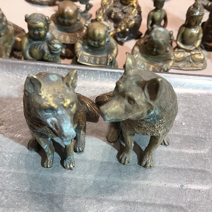 西**赐黄铜摆件工艺品，