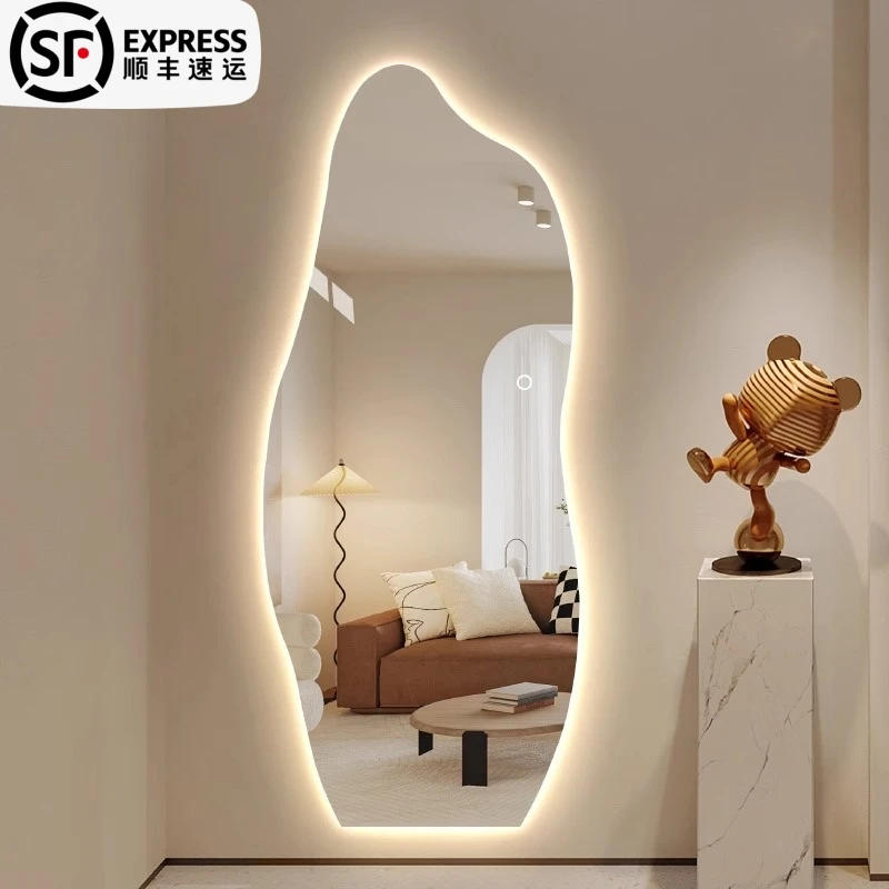 LED智能全身镜化妆网红云朵镜穿衣壁挂异形落地镜壁挂试衣镜个性