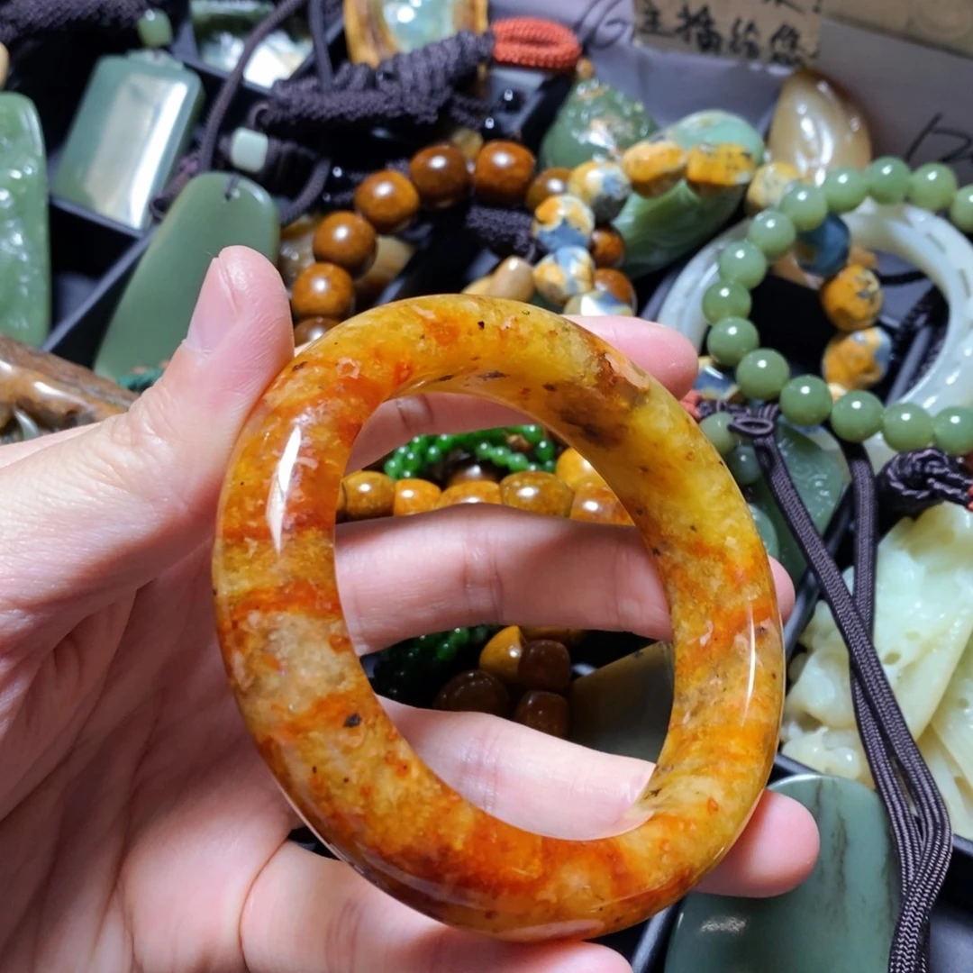 蛇纹石玉未镶嵌颈饰62口