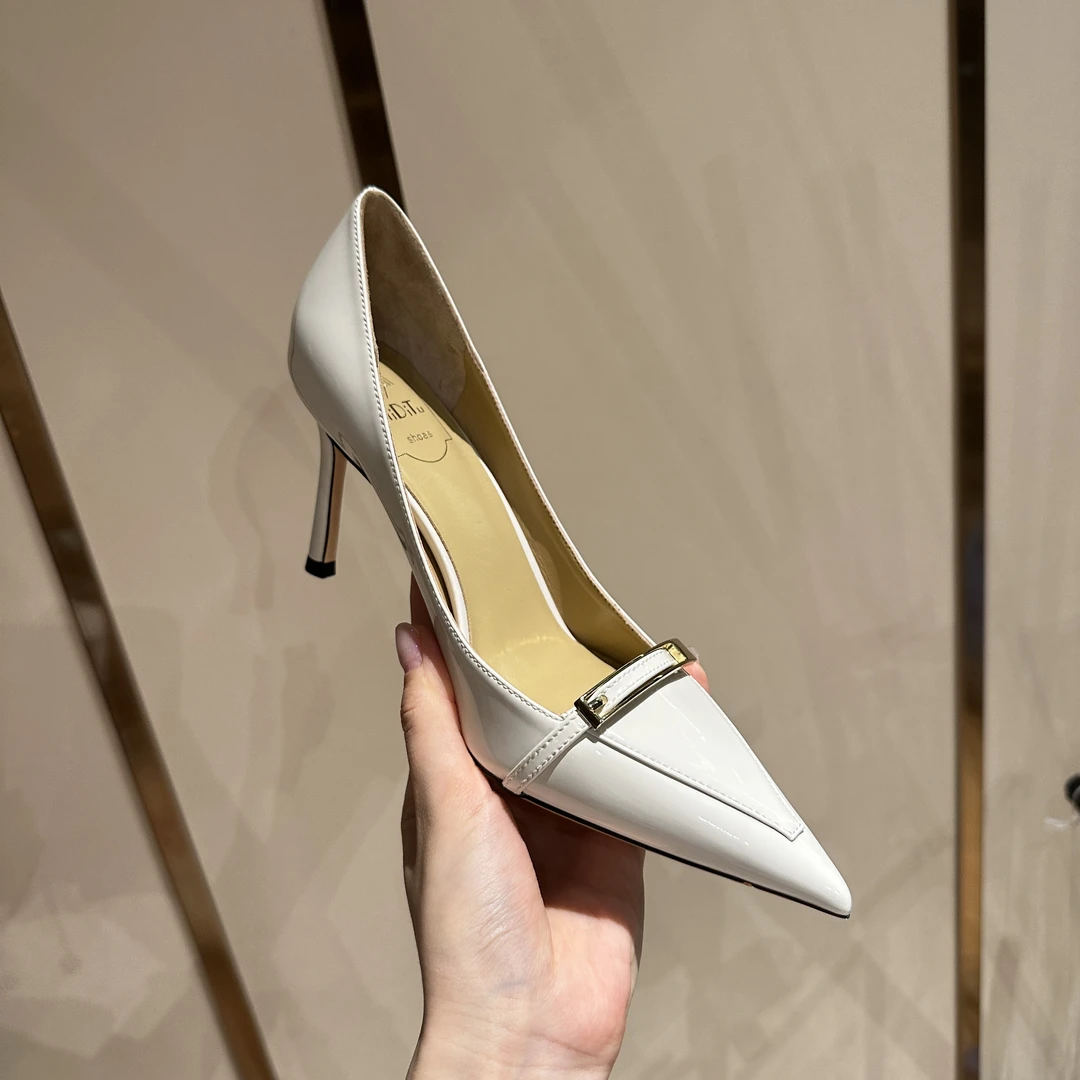 MIDITU/米蒂图 羊皮高跟鞋尖头2025年新款单鞋细跟浅口高跟鞋