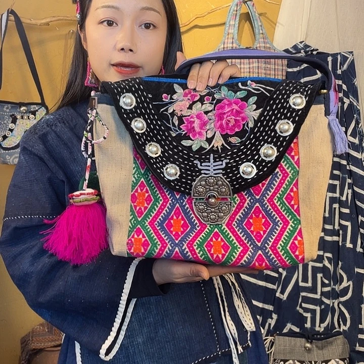 囡***囡织绣手工制作工艺包包