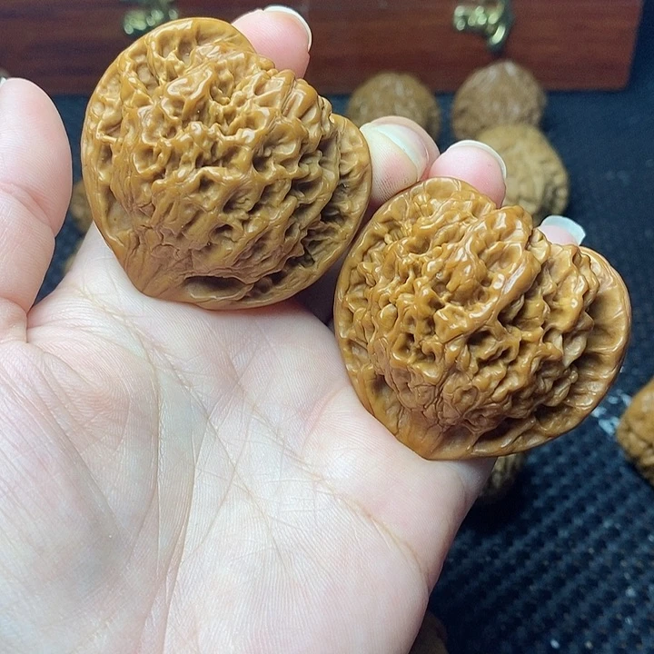 文玩核桃把件50官帽