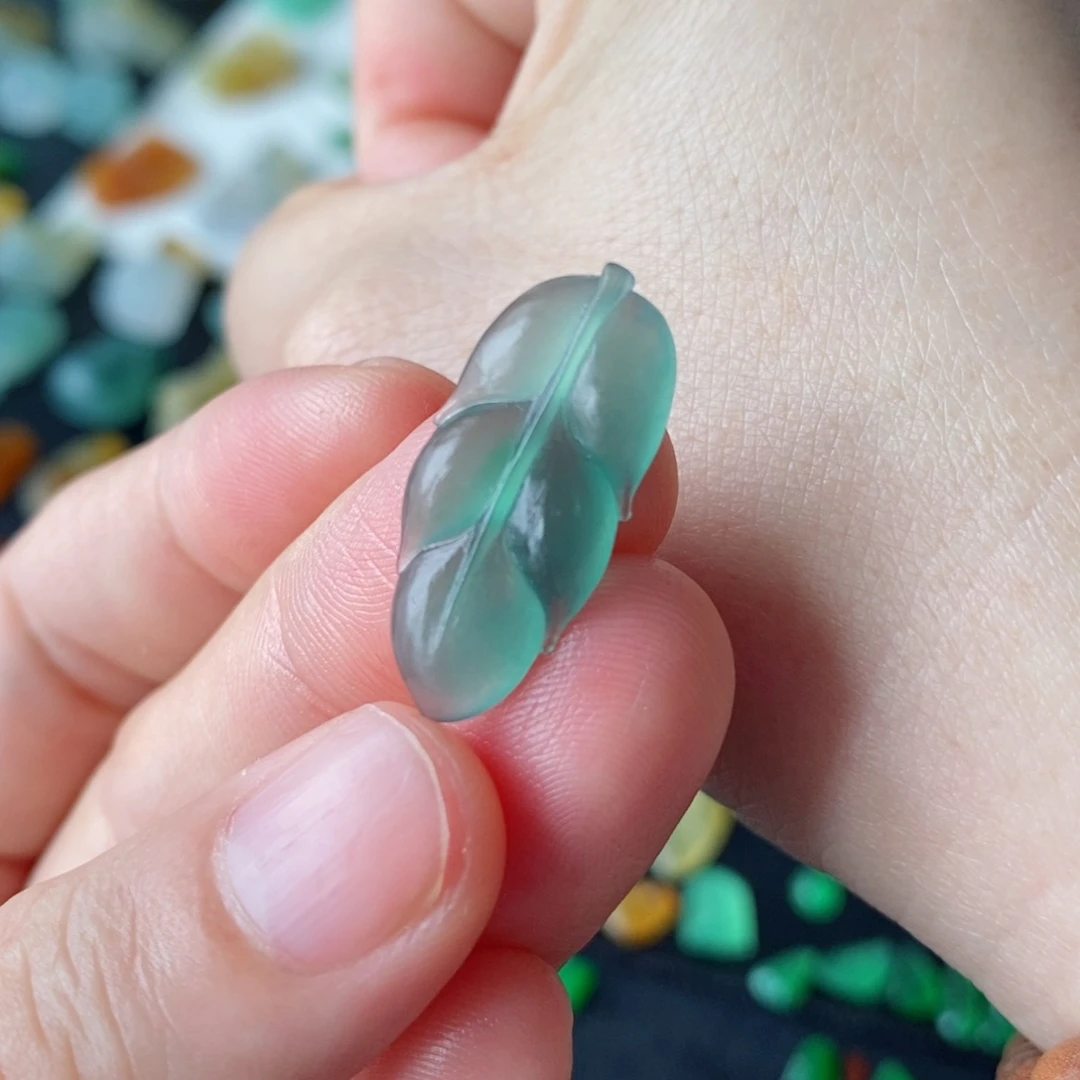 未镶嵌定制翡翠树叶