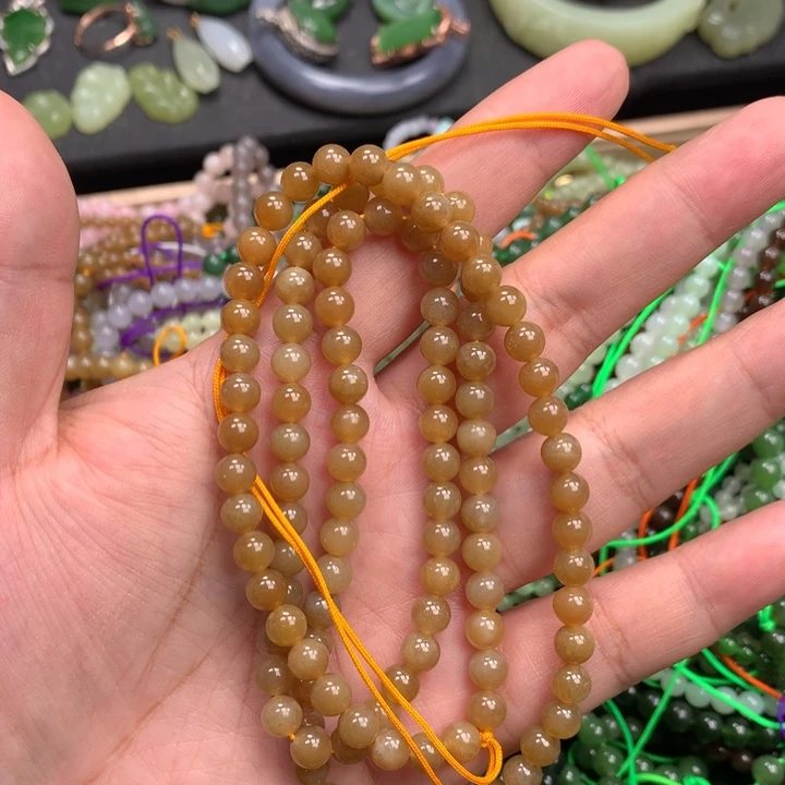 和田玉未镶嵌手链59
