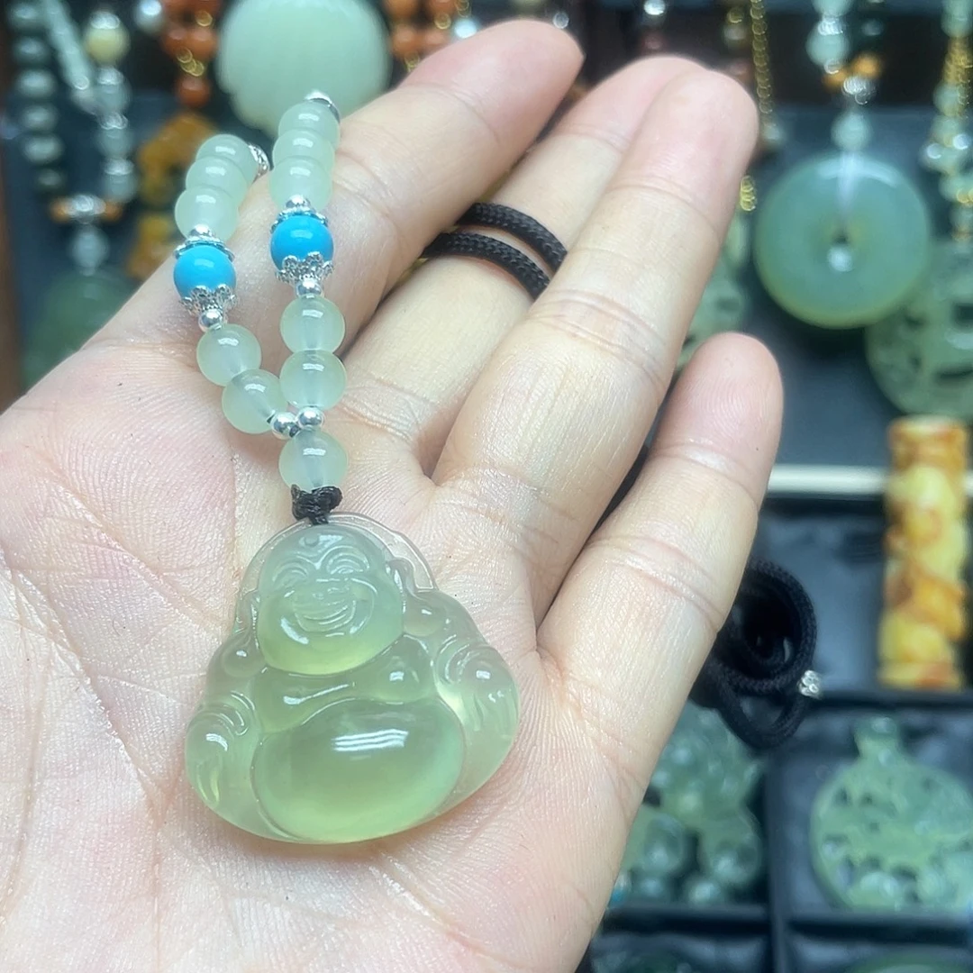 未镶嵌蛇纹石玉颈饰