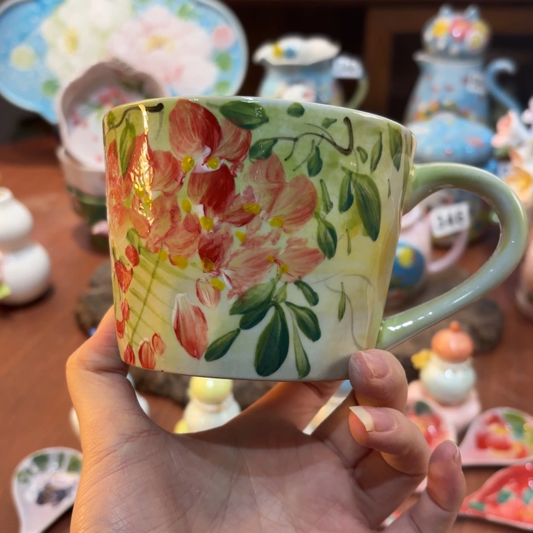 景德镇手绘高温釉下彩陶瓷茶具