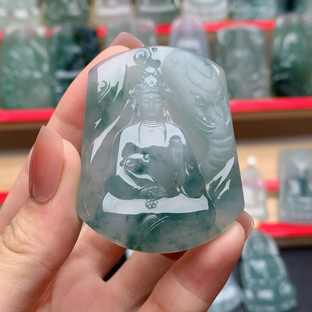 颈饰未镶嵌翡翠普贤