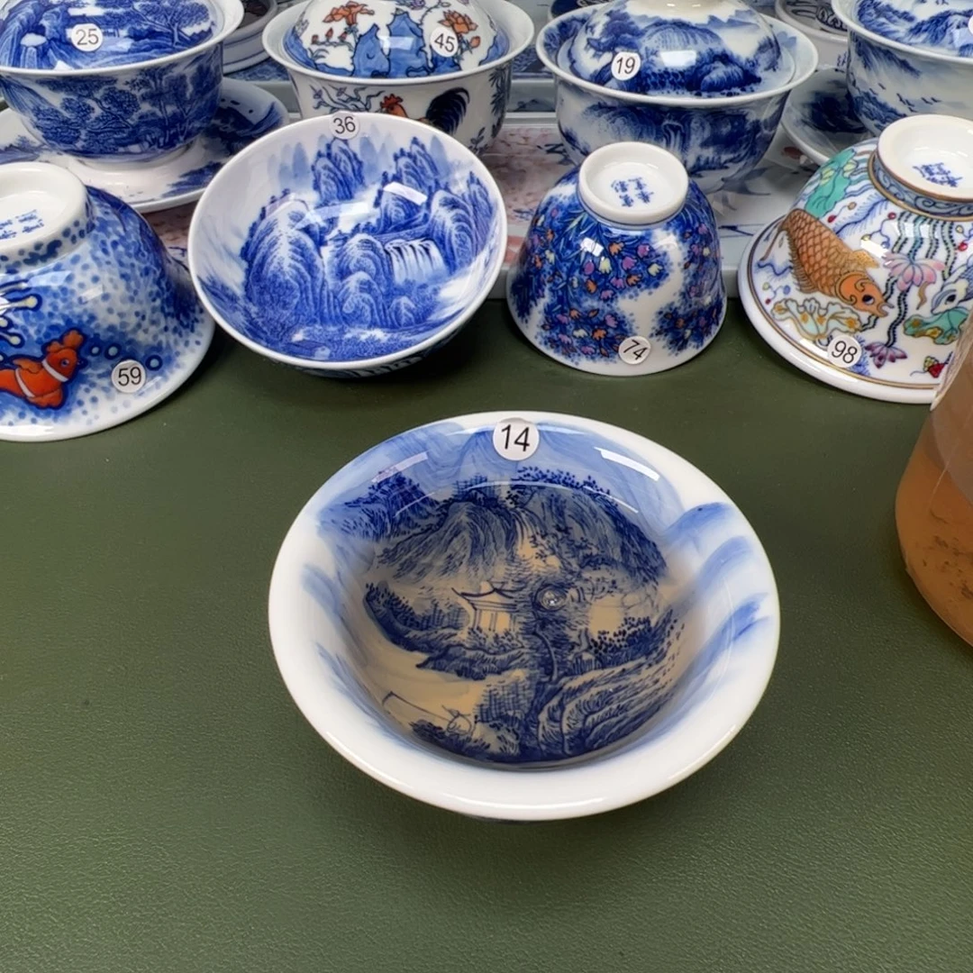 景德镇纯手工纯手绘茶具木木14