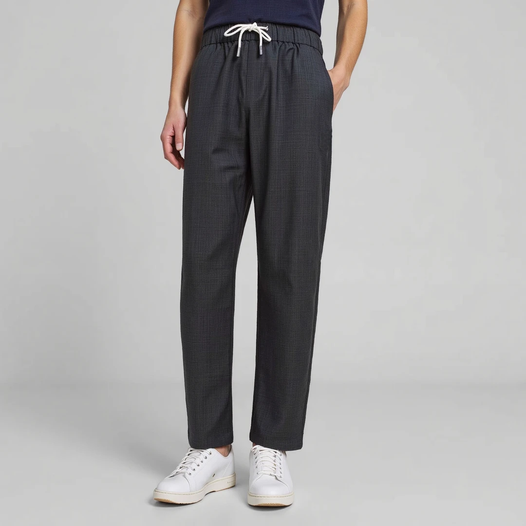 男士直筒休闲裤秋季商务男装弹力百搭舒适户外通勤男款百搭纯色