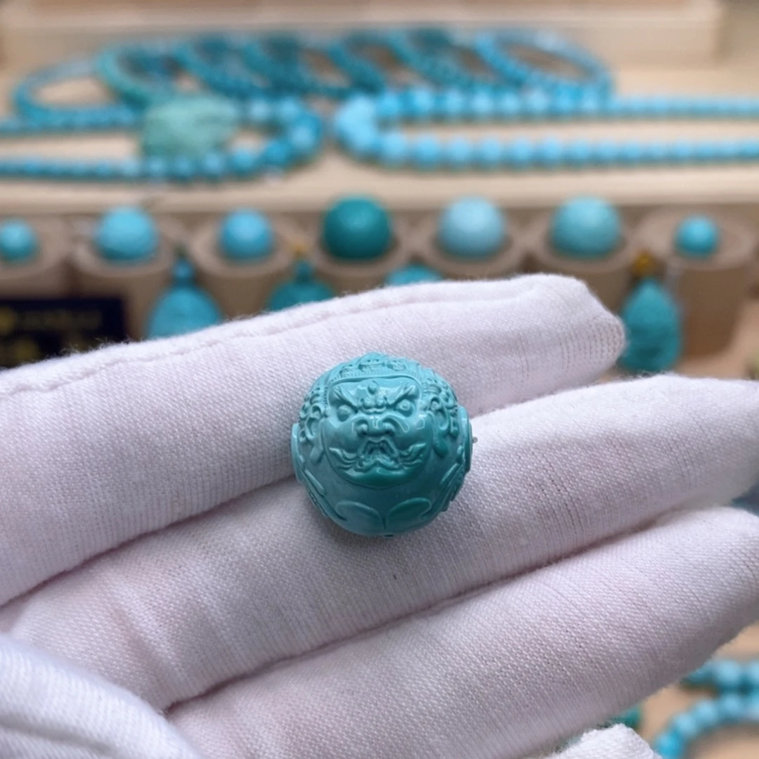 绿松石未镶嵌珠宝奇石16mm