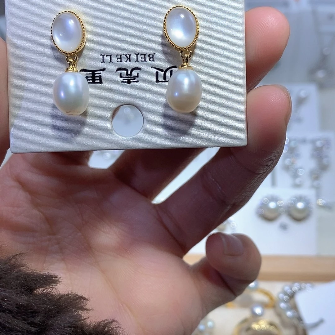 淡水珍珠耳饰未镶嵌