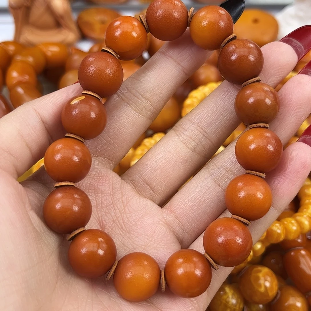 琥珀颈饰未镶嵌蜜蜡