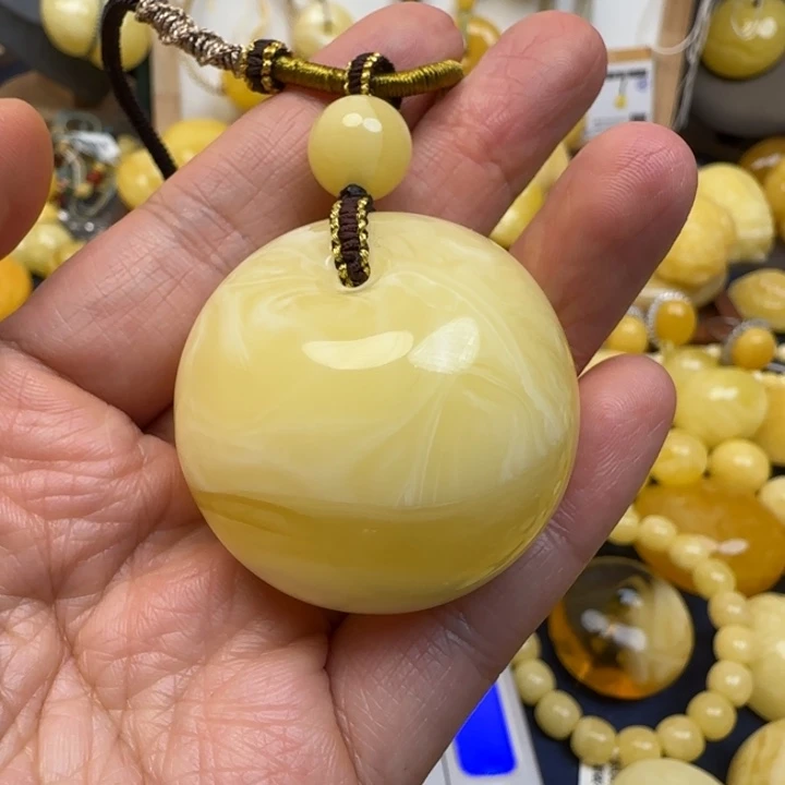 蜜蜡未镶嵌颈饰天然蜜蜡