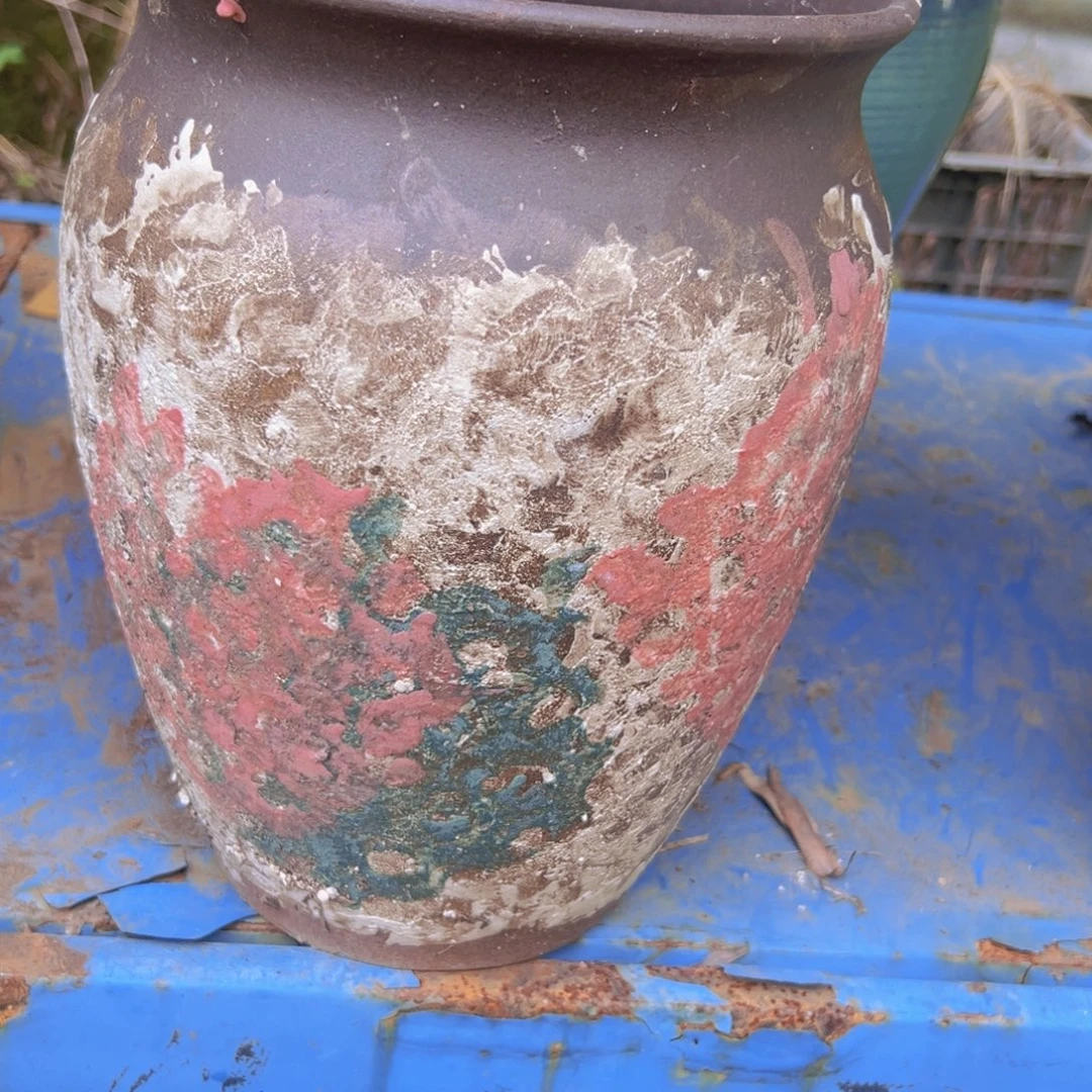 紫砂花盆高度28口径25