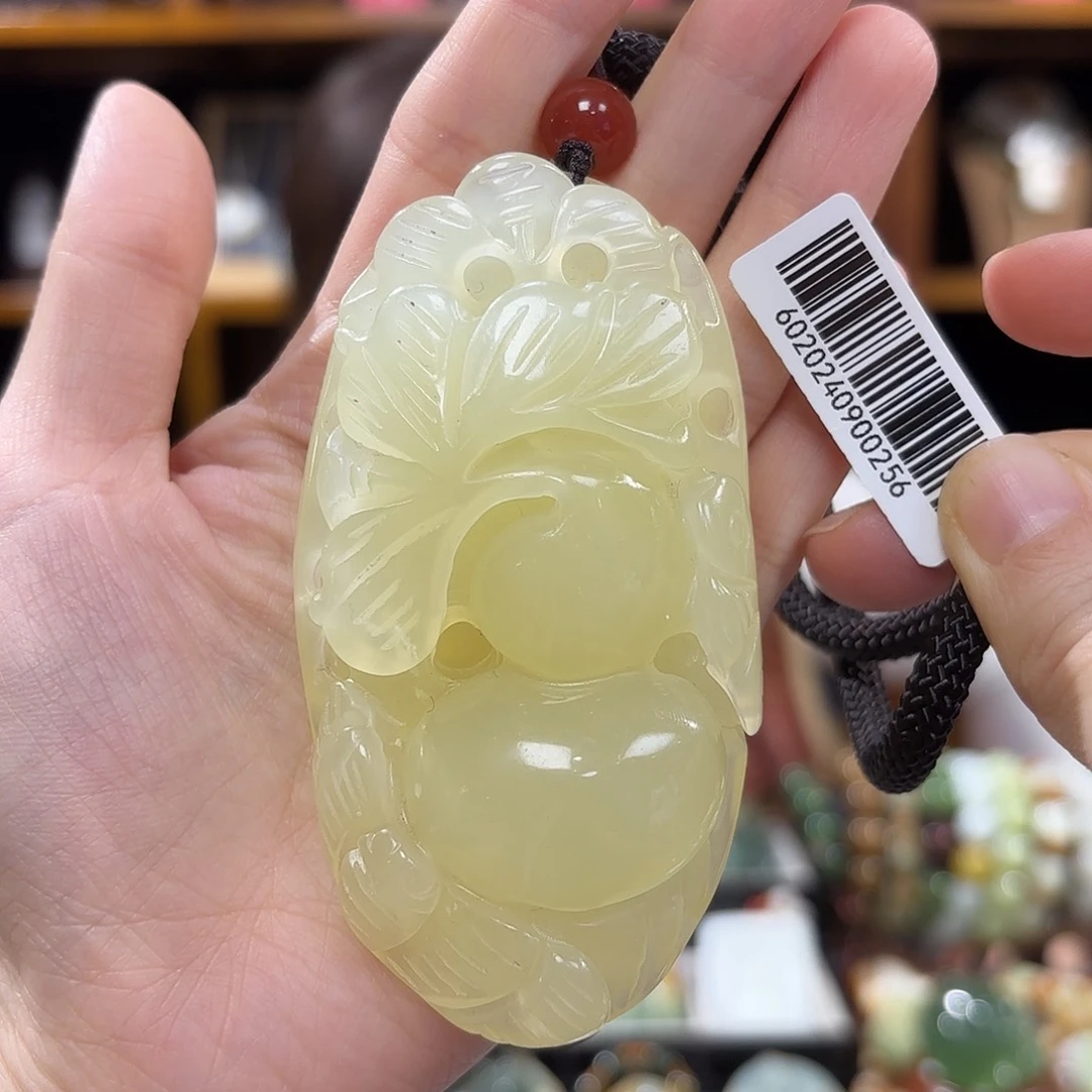 岫玉葫芦手把件未镶嵌