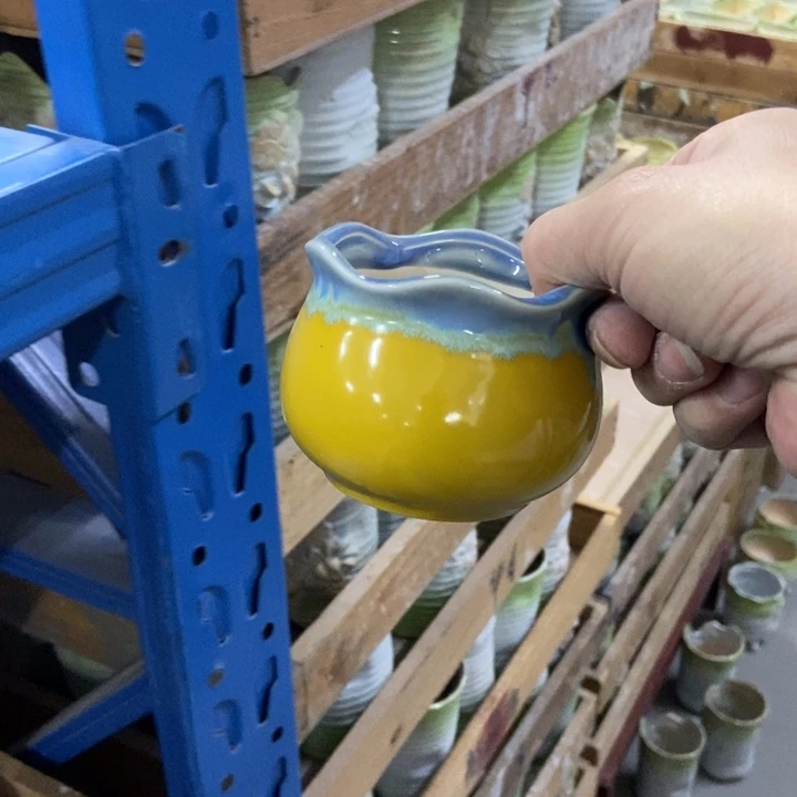 陶瓷花盆单场满9.9发7.5*6.5