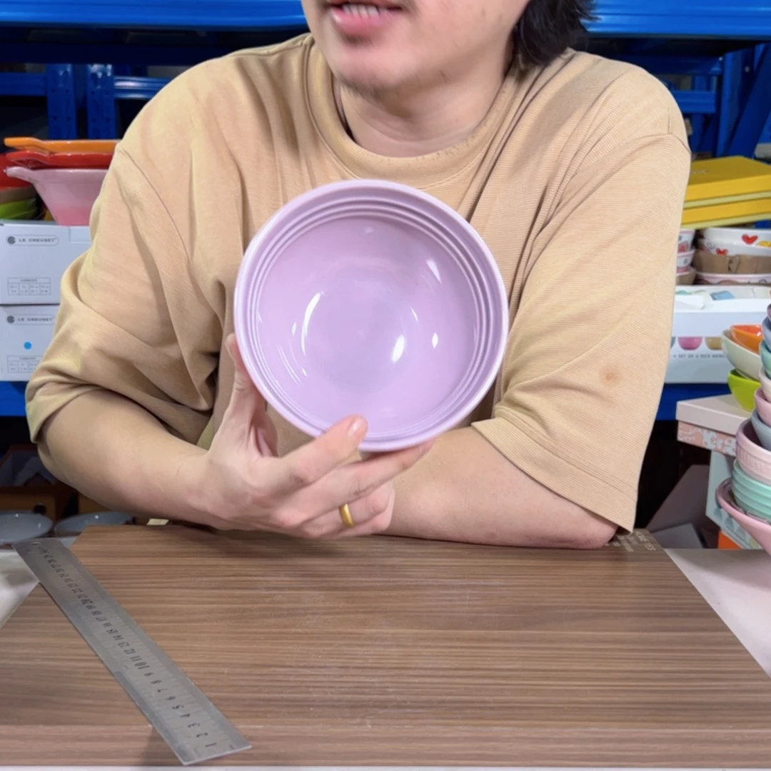 陶瓷温哥华芋紫面碗