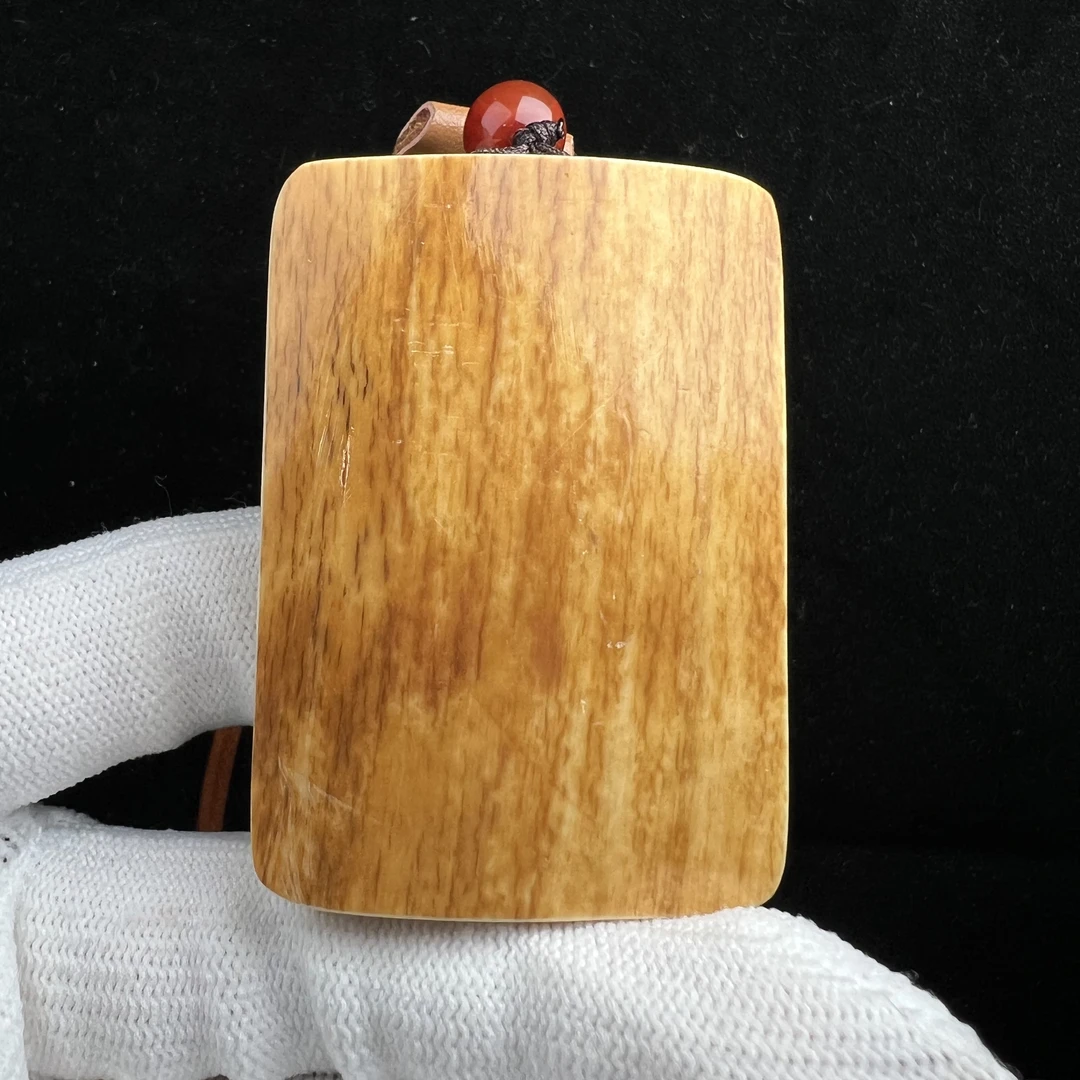 E4598天然猛犸牙 精品肥皂39*56*19mm支持鉴定 假一罚四