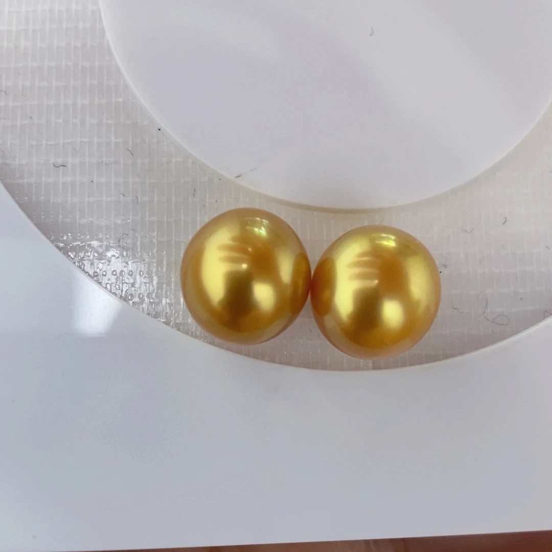 海水珍珠裸珠南洋金珠裸珠10+多样性不退换玲