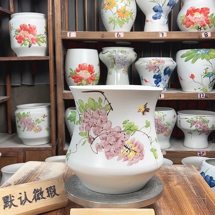 摆件小蛮腰紫藤新款陶瓷