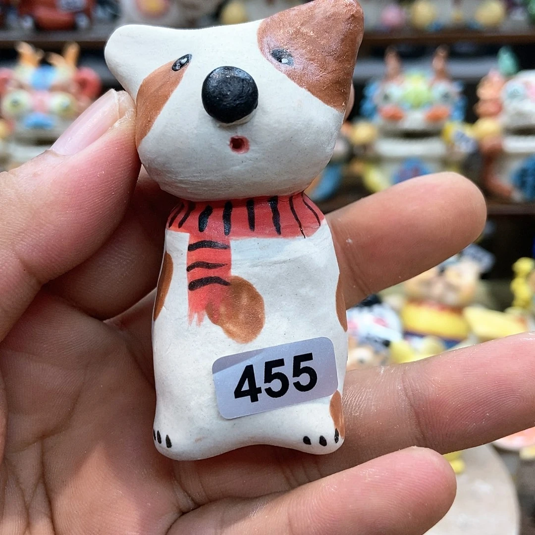 摆件直播间手工抽象陶瓷摆件455