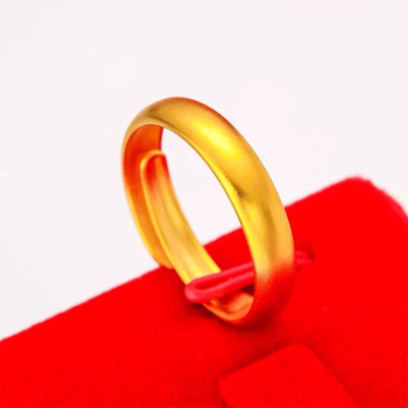 素圈光面戒指活口可调节