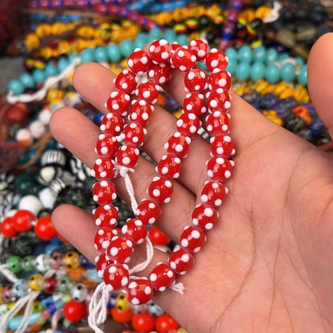 琉璃非金属红色蜻蜓眼