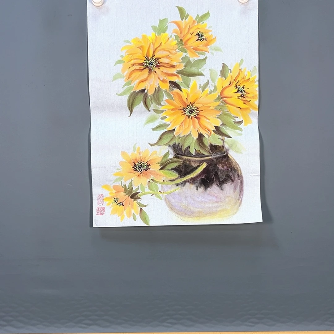 国画231 花鸟和花的颜色一样漂亮哦