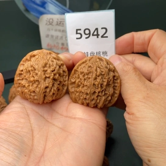 把件文玩核桃40高炮凹底5942
