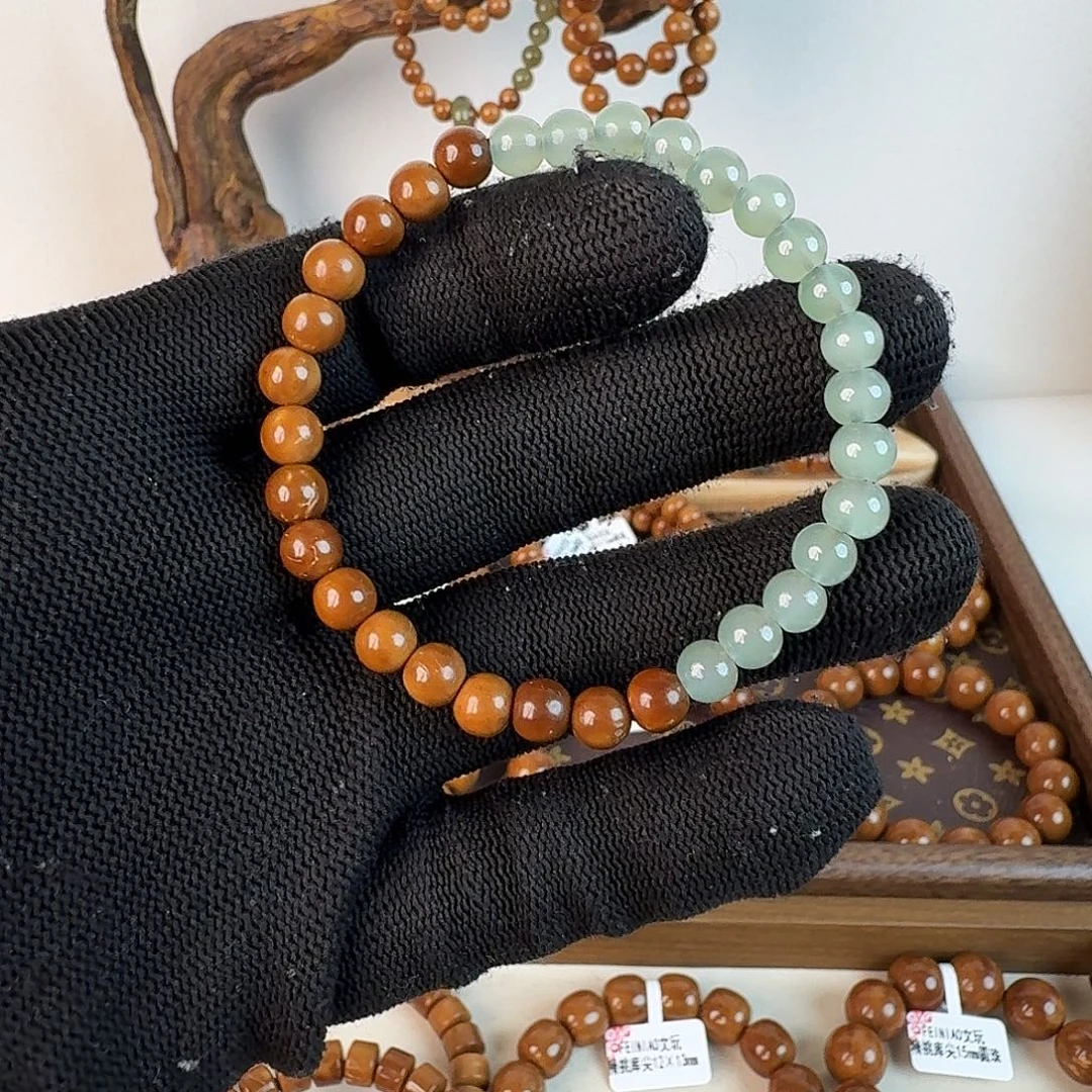 手串库克特级6mm半山半水