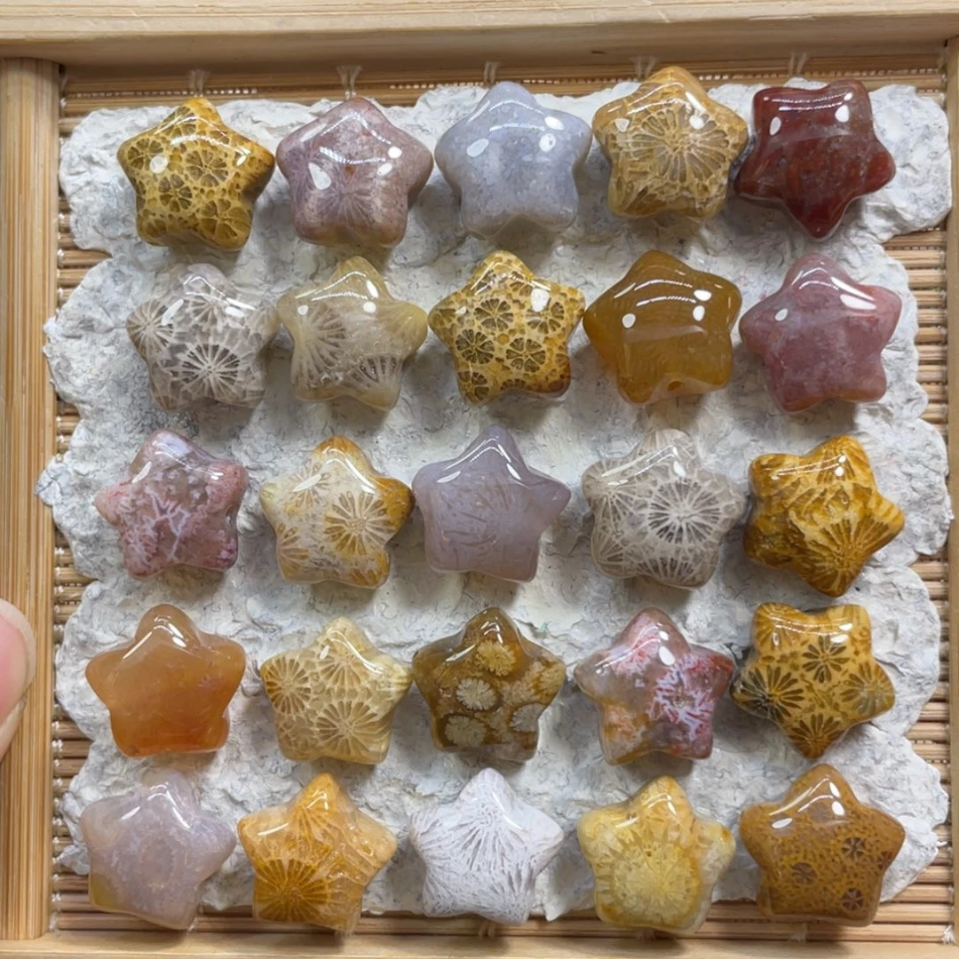 硅化玉未镶嵌颈饰上新星星20米1个