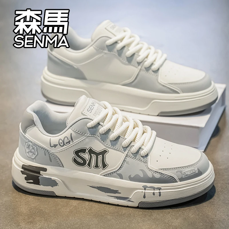 森马男鞋春季新款潮牌小众休闲板鞋休闲鞋时尚厚底男士鞋子小白鞋