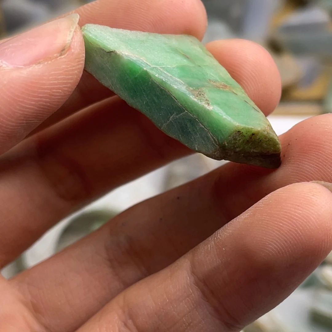 苍***子翡翠散珠翡翠边角