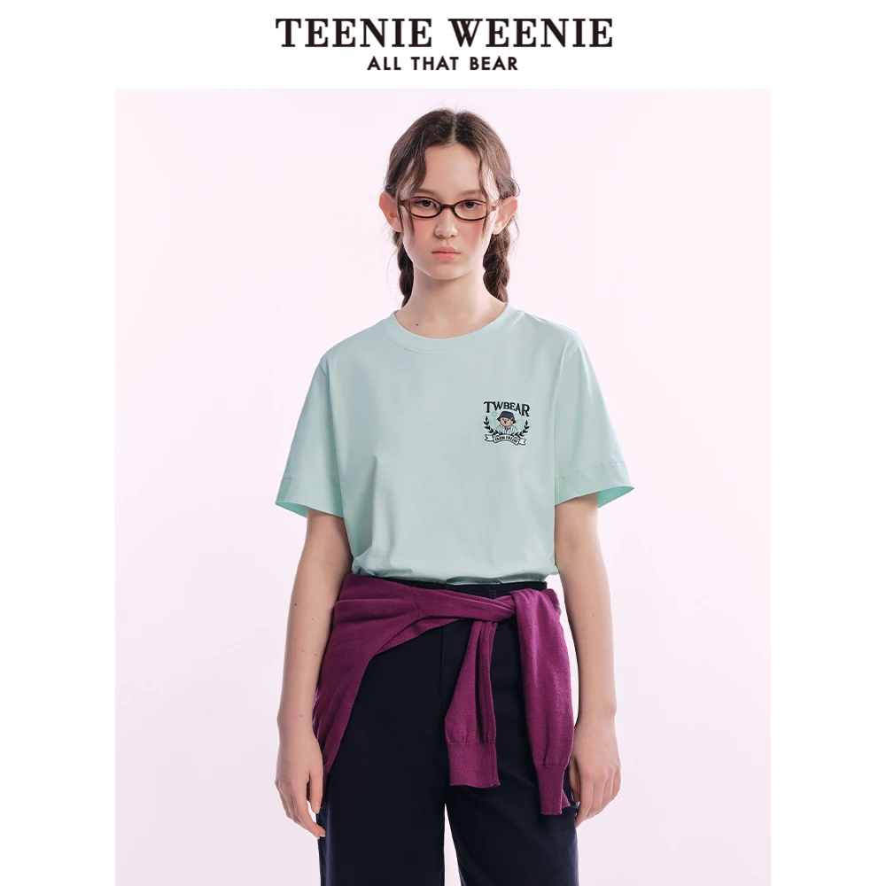 TeenieWeenie小熊T恤25时尚活力休闲简约基础纯色短袖TTRW256417H